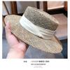 Sombrero nuevo de algas marinas tejido a mano europeo y americano para mujer, sombrero de verano hueco transpirable con protección solar, sombrero de copa plana, sombrero para el sol