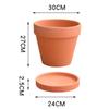 Promoção de Liquidação de Vaso de Flores Cerâmico Extra Grande, Vaso Pequeno de Cerâmica Vermelha para Suculentas, Vaso Simples Respirável para Orquídeas com Prato, Preço Especial com Frete Grátis