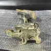 Adornos Antiguos de Tortuga y Grulla con Dorado para Cumpleaños de Personas Mayores Decoración para Sala de Estar China Adornos para el Hogar