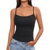 Amazon 2025 Estilo Europeo y Americano Camisola Chaleco Tirantes Ajustables Top sin Mangas Estilo Sexy de Chica Caliente