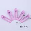 Pinza para el cabello ovalada hueca sin costuras de 6 cm Macaron hecha a mano DIY accesorios para el cabello diadema pinza para flequillo sin costuras en forma de U