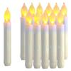 Vela Digital LED de Venta Caliente en Amazon Decoración de Halloween Navidad Vela Lágrima DIY Cera de Punto de Polo Largo