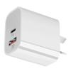Cargador PD de doble puerto Calibre Australiano Cargador de teléfono móvil PD Calibre Australiano 20W Puerto dual A + C Adaptador de cargador de viaje Calibre Europeo