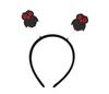 Acessórios de Cabelo de Halloween Tecido Feminino Estilo Escuro Aro de Cabelo Personalizado Grampo de Cabelo Engraçado para Festa Adereços Tiara Fofa de Abóbora