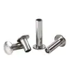 Rebite Semi-Oco de Cabeça Redonda Plana Gb873 Aço Inoxidável 304 1.5-10