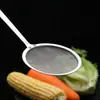 Separador de Fugas de Aceite de Malla de Acero Inoxidable 304 Borde Estrecho Filtro de Grasa Cuchara Filtro para Jugo Leche de Soya Colador de Malla de Acero Inoxidable para Cocina