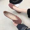2021 primavera e verão novos sapatos baixos femininos sapatos baixos de boca rasa sapatos baixos confortáveis de camurça sapatos de bico quadrado atacado