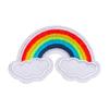 Serie de Nubes Arcoíris Pegatinas de Tela Bordada Transfronterizas Nuevas Parche Bordado para Computadora Zapatos Bolsos Ropa DIY Etiquetado