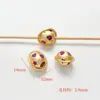 Cor esmalte ouro areia boas ações amendoim framboesa contas de pingente corda trançada diy material de acessórios com contas