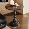 Mesa auxiliar de sofá mesa redonda pequeña de madera decoración del hogar estante de almacenamiento de mesita de noche mesa de café pequeña mesa auxiliar móvil decoración de sofá mesa lateral