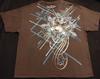 Nueva camiseta con estampado de calavera y estrella de cinco puntas de marca de moda callejera europea y americana, camiseta gótica de estrella de calle, camiseta informal