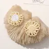 Estilo Fresco de Verano Color Mori Combinación de Colores Perla Flor Margarita Clip Lateral DIY Pendientes Zapatos con Agujero Zapatos de Gelatina Zapatos Accesorios de Flor