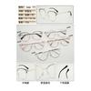 Montura de Gafas Sexy Hueca Aleación Artículos Duros Comercio Electrónico Transfronterizo Explosiones Decoración de Moda Belleza Personalidad Tendencia Madre 1066
