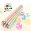 Haste de Suporte para Buquê, Suporte Reforçado para Balão, Tubo Transparente de Plástico para Acessórios, Haste com Cabo Estendido, Haste de Suporte