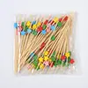 Palitos de coquetel descartáveis coloridos criativos em formato de estrela de cinco pontas, atacado, para decorar travessas de sobremesas e fruteiras