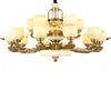 Faroles Clásicos de Palacio, Restaurantes de Hotel, Candelabros de Estilo Chino, Lámparas de Jade y Cobre de Estilo Chino