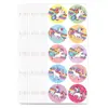 Pegatinas de unicornio para niños, pegatinas de recompensa para niños de 1.5 pulgadas, productos populares de comercio exterior