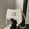 Elegante bolso de hombro portátil 2024, diseño de nicho, estilo extranjero, nuevo bolso cruzado coreano para mujer, bolso informal de moda para mujer.