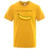 Dolce and Banana Camiseta Casual de Manga Corta Nueva Estampada Patrón de Plátano Exportación 2025