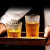 Taza Glaciar Creativa Venta al por Mayor Estilo Nuevo Chino Estilo Ins Regalo de Alto Valor Taza para Bebidas Taza de Té Vaso de Vidrio con Borde Dorado