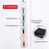 Anillo Colgante de Piedra Rodante Siete Colores de Cristal Natural Transfronterizo Colgante de Piedra de Cristal para Yoga Decoración de Pared Estilo Hogareño Campana de Viento
