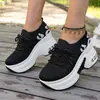 Ropa Exterior Casual Transfronteriza Europea y Americana para Mujer Nuevo Estilo de Comercio Exterior Zapatos Cómodos Talla Única para la Mayoría Flyknit 2026 Gran Venta al por Mayor Talla Grande