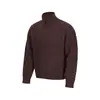 Cardigã de tricô com tranças e gola alta, novo estilo de outono, moderno, elegante, simples, estiloso e adequado para uso formal e casual.