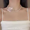 Colar Coração de Prata, Alto Padrão, Luxo Acessível, Elegante de Nicho, Corrente para Clavícula, Novo Estilo Feminino 2025, Colar Simples e Versátil
