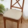 Almofada para Sofá de Madeira Maciça em Forma de Ferradura para Assento de Cadeira de Jantar Cadeira de Chá Almofada de Algodão e Linho para Cadeira de Jantar