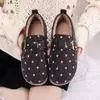 26 Zapatos Birkenstock Retro de Lunares de Invierno para Mujer con Forro de Felpa, Talón Cerrado, Zapatos de Algodón, Suela Suave, Antideslizantes, Casuales, Cálidos, Modernos, Zapatos Perezosos