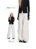 Pantalones de Trabajo Retro Americano de Pierna Recta con Pliegues para Hombres y Mujeres, Tendencia de Primavera y Otoño Hip-Hop, Holgados de Pierna Ancha, Casual