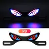 Tornillo de Placa de Matrícula de Motocicleta Transfronterizo Luz Triangular Semicircular Parpadeante Ojo de Diablo Accesorio Decorativo Universal Modificado Luz de Coche