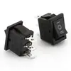 Interruptor tipo barco Kcd1, de tres pines, dos posiciones, dos velocidades, tres velocidades, con luz, interruptor basculante tipo barco ovalado 6A/250V