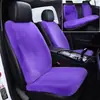 Cojín para Asiento de Coche Invierno Felpa de Conejo Lana Alfombrilla de Coche Asiento Individual Calefacción Cálida Antideslizante Cintura Pequeña Cojín para Asiento Trasero Pieza Única