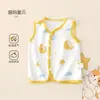 Colete de Bebê Primavera e Outono Colete de Bebê Colete Infantil para Recém-Nascido Roupa Exterior Masculina e Feminina Clipe Pônei Algodão Puro Colete Quente