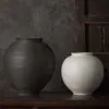 Cerámica Artesanal de Jingdezhen Creativo Retro Florero Roscado Adornos de Cerámica Arreglo Floral Zen Decoraciones para Alojamiento con Encanto Envío Gratis