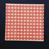 Etiquetas de tamaño de ropa rojas talla L talla M talla S tamaño redondo ETIQUETA de tamaño de ropa pegatinas de letras adhesivo