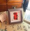 Marco de Fotos con Título de Lista Dorada de Caligrafía China Adornos Estilo Chino Decoración de Escritorio Cultural y Creativa Sala de Té Estudio Bendición Conmemorativa Mesa