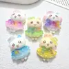 Accesorios de Resina de Dibujos Animados Conejo Jikava DIY Pasador Hecho a Mano Accesorios para el Cabello Titular Taza de Agua Funda para Teléfono Móvil