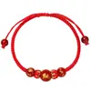 Pulseira Tai Sui do Ano do Cavalo, Amuleto dos Doze Signos do Zodíaco, Pulseira de Fio Vermelho Feita à Mão para o Ano de Nascimento, Presente de Boa Sorte Atacado
