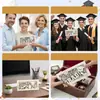 Lançamento de Novo Produto Transfronteiriço 2026 Temporada de Formatura Universitária Europeia e Americana Carteira Porta-Notas de Madeira Carteira Personalizada Presente de Madeira