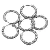 Aço inoxidável banho de ouro processo de galvanoplastia brincos brincos feitos à mão diy personalidade atmosfera simples brincos brincos atacado
