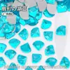 Rinestones para Uñas en Forma de Abanico de 3*4mm Rinestones de Cristal de Vidrio Accesorios para Uñas DIY Decoraciones de Pedrería Materiales para Uñas Portables Venta al por Mayor