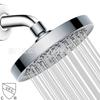 Ducha superior de 6 pulgadas ducha redonda presurizada transfronteriza cabezal de ducha galvanizado cabezal de ducha ajustable autolimpiante