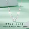 Collar de Plata S925 Camelia Sueño Dulce Colgante Flor de Perla de Lujo Ligero para Niñas Nueva Cadena de Clavícula de Alta Gama Regalo