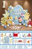Montagem de Decoração para o Primeiro Aniversário de Menina, Itens para Criar Atmosfera, Cena de Decoração, Painel Kt para Menina, Roupa de Aniversário