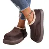 2026 Invierno Nuevo Zapatos de Algodón con Felpa para Mujer Calzado Exterior Suela Plana Botas de Nieve Cálidas Suela Gruesa Zapatos Casuales para Mujer Venta al por Mayor Dropshipping