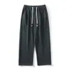 Calça Casual Masculina Tendência Nova Primavera e Outono, Corte Solto, Listras Degradê, Calça Jogger Esportiva Reta Lavada, Calça de Perna Larga