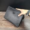 Maletín Cabeza de Tigre Bolso de Mano Simple para Hombres Bolso Tejido de Cuero Suave para Hombres Bolso Plano Nuevo 2023 Bolso de Pinza para Hombres