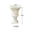 Base de Vaso de Flores Coluna Romana Chão Grande Cerâmica Europeia Decoração Canteiro Personalizado Villa Palco Porta Nórdico